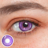 Lentes de contacto de color morado de hada para cosplay